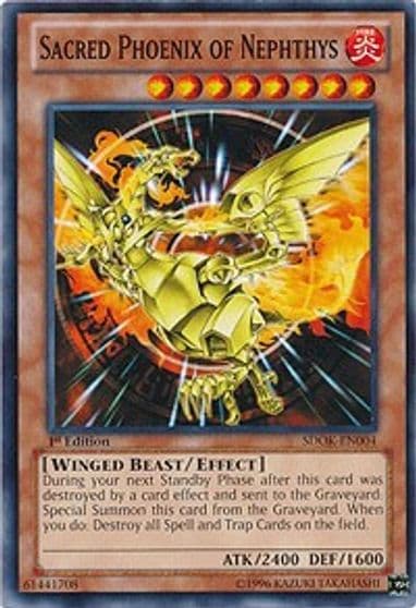 Sacred Phoenix of Nephthys Structure Deck: Onslaught of the Fire Kings Yu-Gi-Oh! card