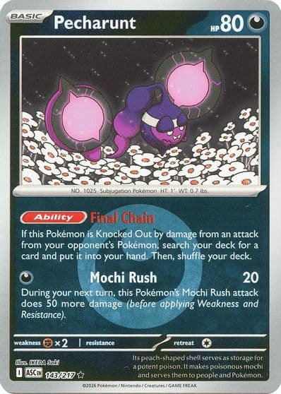 Pecharunt (Energy Symbol Pattern) ME: Ascended Heroes Pokemon card