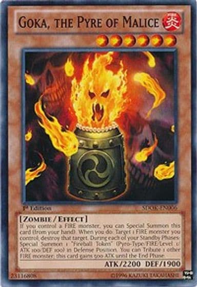 Goka the Pyre of Malice Structure Deck: Onslaught of the Fire Kings Yu-Gi-Oh! card