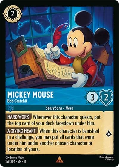 Mickey Mouse - Bob Cratchit Winterspell Lorcana card