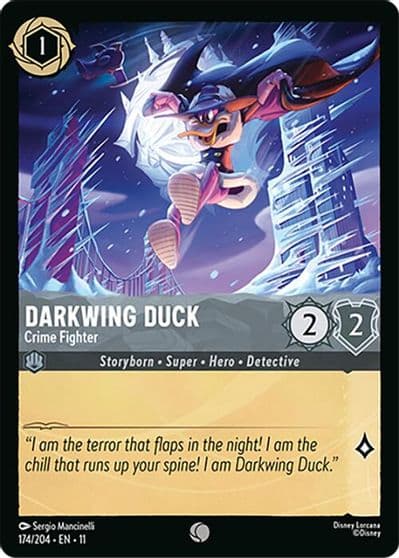 Darkwing Duck Crime Fighter Winterspell Lorcana card