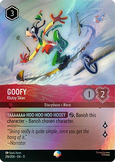 Goofy Klutzy Skier Epic Winterspell Lorcana card