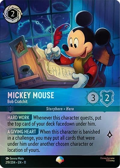Mickey Mouse - Bob Cratchit Winterspell Lorcana card