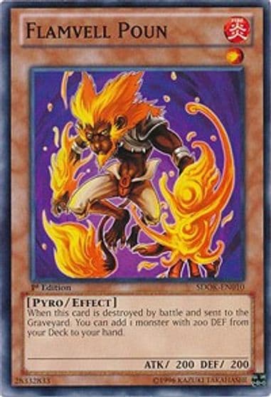 Flamvell Poun Structure Deck: Onslaught of the Fire Kings Yu-Gi-Oh! card