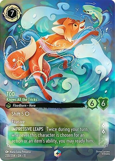 Tod Knows All the Tricks Enchanted Winterspell Lorcana card