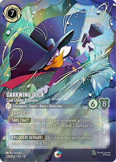 Darkwing Duck Cool Under Pressure Enchanted Winterspell Lorcana card