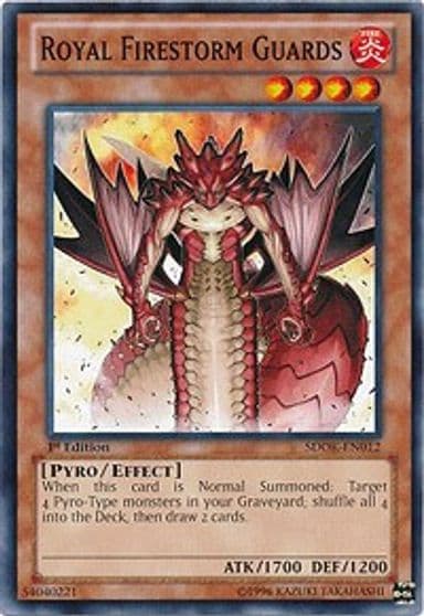 Royal Firestorm Guards Structure Deck: Onslaught of the Fire Kings Yu-Gi-Oh! card