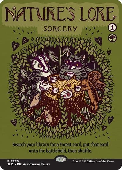 Natures Lore 2278 Secret Lair Drop Series Magic card