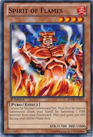 Spirit of Flames Structure Deck: Onslaught of the Fire Kings Yu-Gi-Oh! card