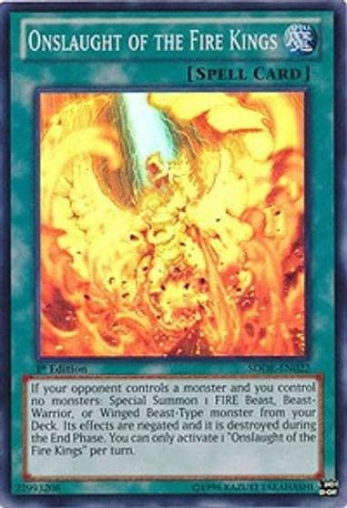 Onslaught of the Fire Kings Structure Deck: Onslaught of the Fire Kings Yu-Gi-Oh! card