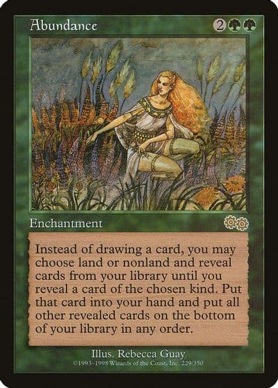 Abundance Urza's Saga Magic card