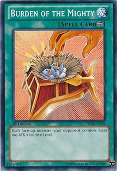 Burden of the Mighty Structure Deck: Onslaught of the Fire Kings Yu-Gi-Oh! card