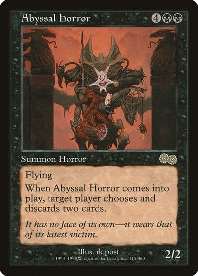 Abyssal Horror Urza's Saga Magic card
