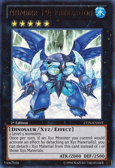Number 19 Freezadon 2013 Zexal Collection Tin Yu-Gi-Oh! card