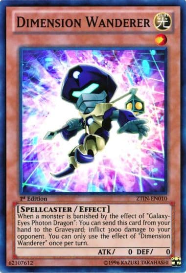 Dimension Wanderer 2013 Zexal Collection Tin Yu-Gi-Oh! card