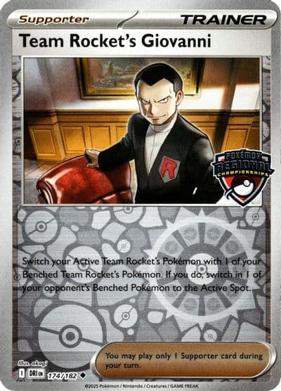 Team Rocket's Giovanni League & Championship Cards Pokemon card