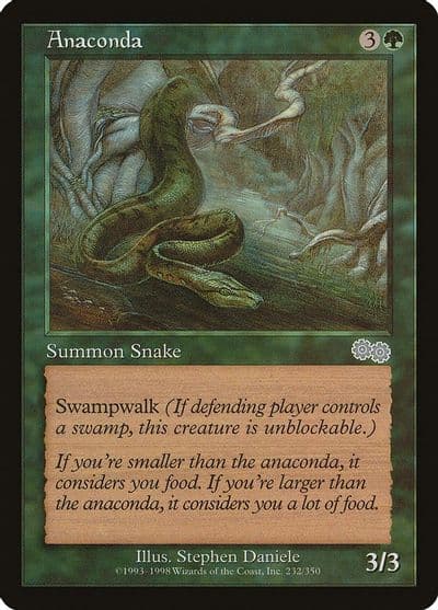 Anaconda Urza's Saga Magic card