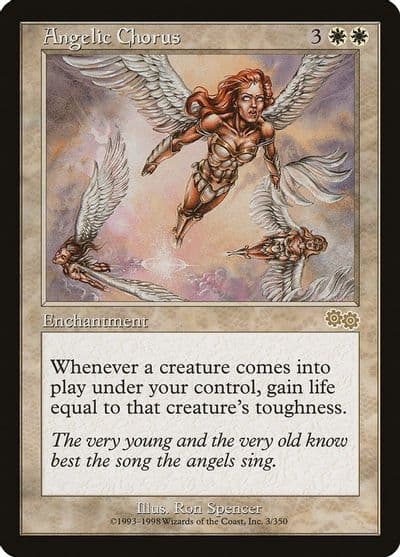 Angelic Chorus Urza's Saga Magic card