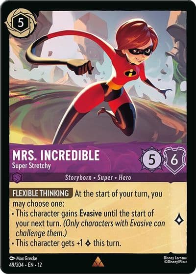 Mrs Incredible Super Stretchy Wilds Unknown Lorcana card