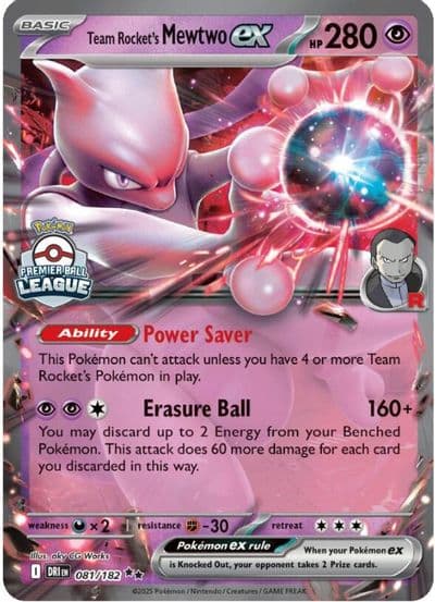 Team Rocket's Mewtwo ex League & Championship Cards Pokemon card