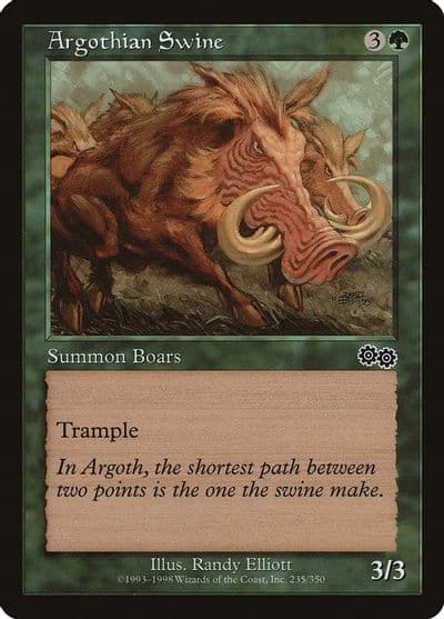 Argothian Swine Urza's Saga Magic card