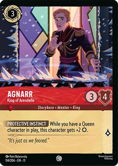 Agnarr King of Arendelle Foil Winterspell Lorcana card