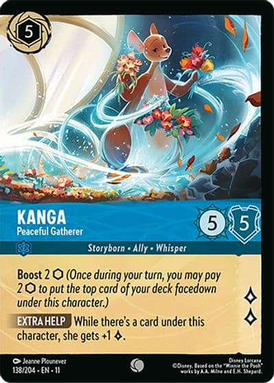 Kanga Peaceful Gatherer Foil Winterspell Lorcana card