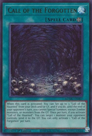 Call of the Forgotten Maze of Muertos Yu-Gi-Oh! card