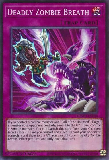 Deadly Zombie Breath Maze of Muertos Yu-Gi-Oh! card