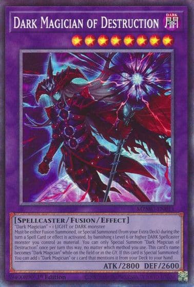Dark Magician of Destruction Collectors Rare Maze of Muertos Yu-Gi-Oh! card