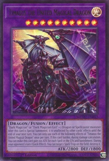 Timaeus the United Magical Dragon Maze of Muertos Yu-Gi-Oh! card