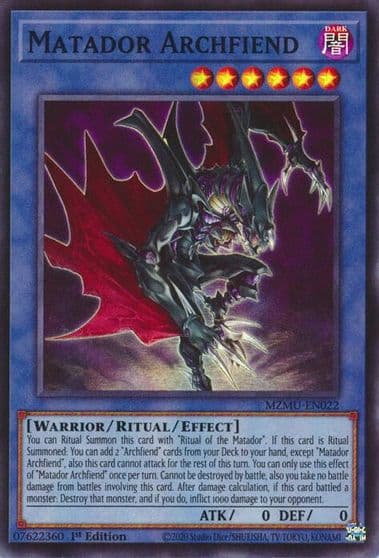 Matador Archfiend Maze of Muertos Yu-Gi-Oh! card