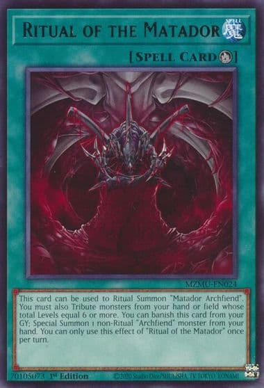 Ritual of the Matador Maze of Muertos Yu-Gi-Oh! card