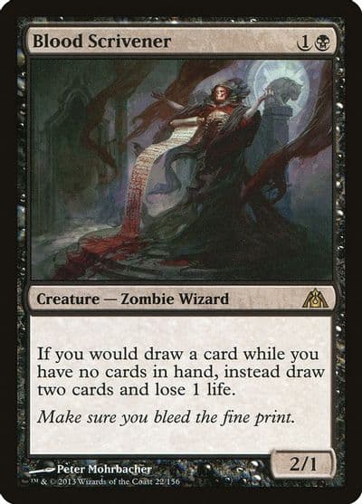 Blood Scrivener Dragon's Maze Magic card