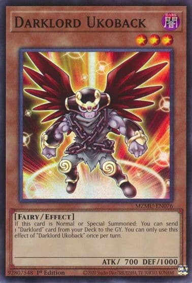 Darklord Ukoback Maze of Muertos Yu-Gi-Oh! card