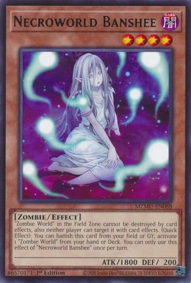 Necroworld Banshee Maze of Muertos Yu-Gi-Oh! card