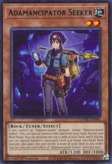 Adamancipator Seeker Maze of Muertos Yu-Gi-Oh! card
