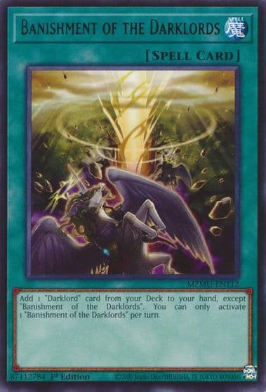 Banishment of the Darklords Maze of Muertos Yu-Gi-Oh! card