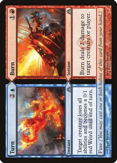 Turn Burn Dragon's Maze Magic card