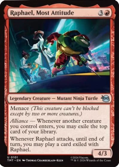 Raphael Most Attitude Teenage Mutant Ninja Turtles Magic card