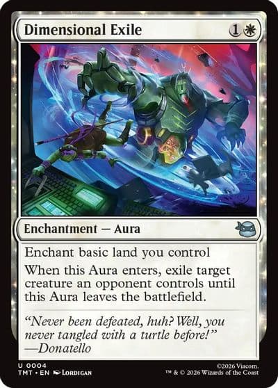 Dimensional Exile Teenage Mutant Ninja Turtles Magic card