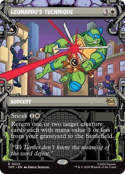 Leonardos Technique Showcase Teenage Mutant Ninja Turtles Magic card