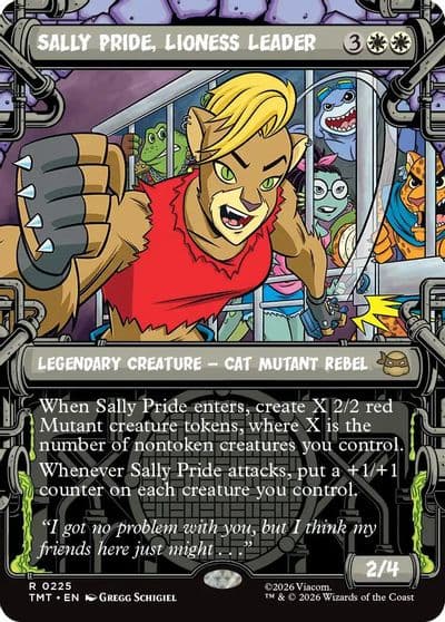 Sally Pride Lioness Leader Showcase Teenage Mutant Ninja Turtles Magic card