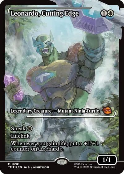 Leonardo Cutting Edge Showcase Teenage Mutant Ninja Turtles Magic card