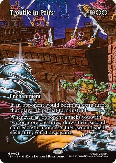 Trouble in Pairs Borderless Teenage Mutant Ninja Turtles Source Material Magic card