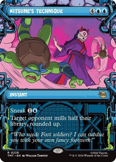 Kitsunes Technique Showcase Teenage Mutant Ninja Turtles Magic card