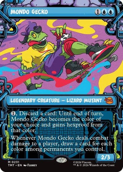 Mondo Gecko Showcase Teenage Mutant Ninja Turtles Magic card