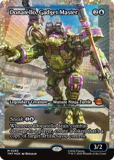 Donatello Gadget Master Showcase Fracture Foil Teenage Mutant Ninja Turtles Magic card