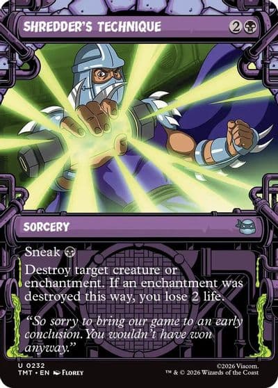 Shredders Technique Showcase Teenage Mutant Ninja Turtles Magic card