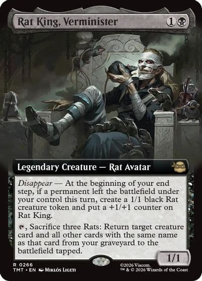 Rat King Verminister Extended Art Teenage Mutant Ninja Turtles Magic card